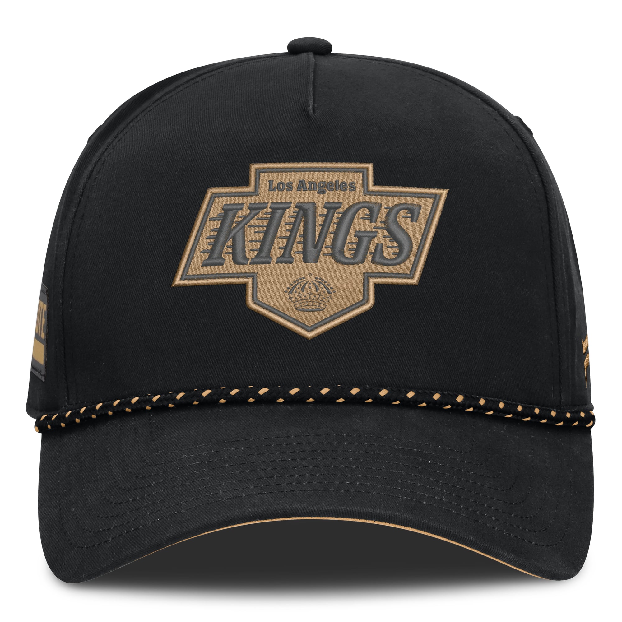 Casquette ajustable authentique Pro A-Frame noire Los Angeles Kings pour homme Fanatics Military Appreciation